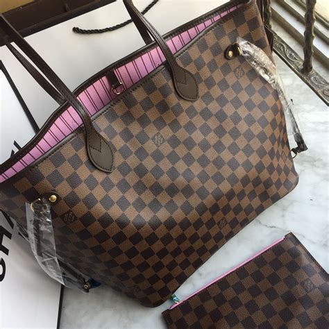 louis vuitton tasche braun pink|louis vuitton neverfull canvas.